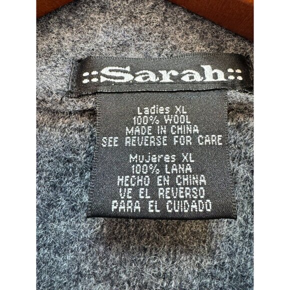 Sarah Ladies Wool Zip-Up Jacket XL Gray Classic - Picture 2 of 12